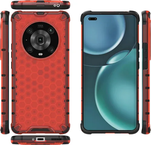 Vista 33 de Funda para Honor Magic3 5G, funda para Honor Magic3 5G Case 2 en 1 Funda para teléfono Negro