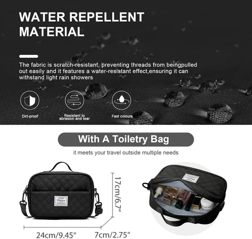 Vista 5 de Bolsa de viaje para gimnasio, bolsa de hombro para mujer, bolsa de hombro para fin de semana