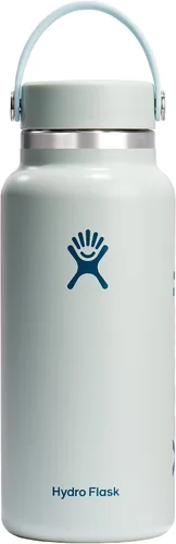 Vista 28 de Hydro Flask Botella de agua – Acero inoxidable aislado – Tapa flexible de boca ancha, antiderrames, a prueba de fugas y recargable en agave de 20