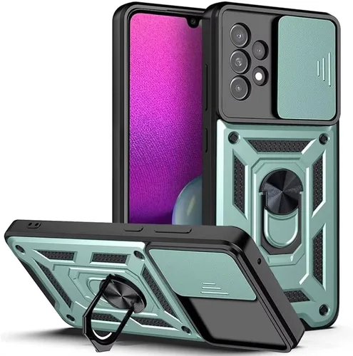 Vista 15 de Funda para Galaxy A20S, Galaxy A20S, funda de TPU de grado militar + PC, [soporte integrado] diseño de doble capa resistente funda de protección