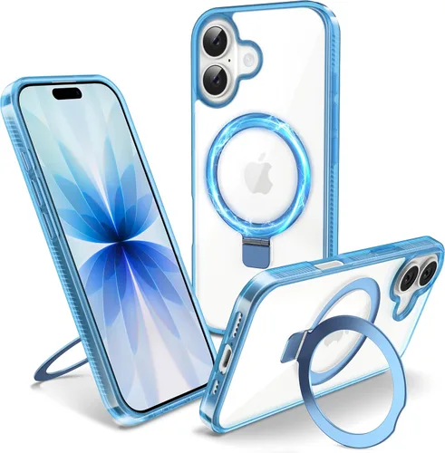 Vista 31 de Funda magnética para iPhone Air – [Soporte invisible integrado] [Compatible con MagSafe] [Protección contra caídas de grado militar] Cubierta
