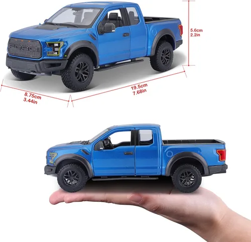 Vista 2 de Maisto 1:24 SE Camiones 2017 Ford F150 Raptor - Azul