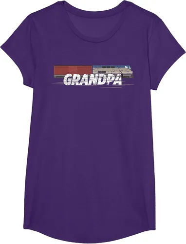 Vista 44 de RC Model Train Shirt Grandpa Train Boxcar HO Scale T-Shirt Negro