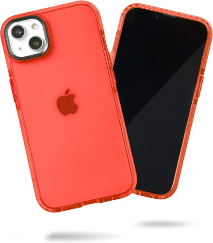 Vista 109 de SteepLab Funda de barrera para iPhone 13, protección de 360 grados que absorbe impactos con bisel elevado y colores llamativos (cielo azul brillante)