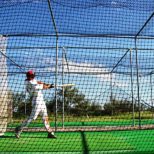 Vista 7 de Fortress Baseball Batting Cage Nets Heavy-Duty HDPP Fully Enclosed Baseball & Softball Cage Netting [14 Sizes & 3 Grade Options] – NET ONLY