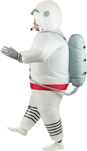 Vista 2 de Disfraz inflable de astronauta Spaceman para adultos talla única