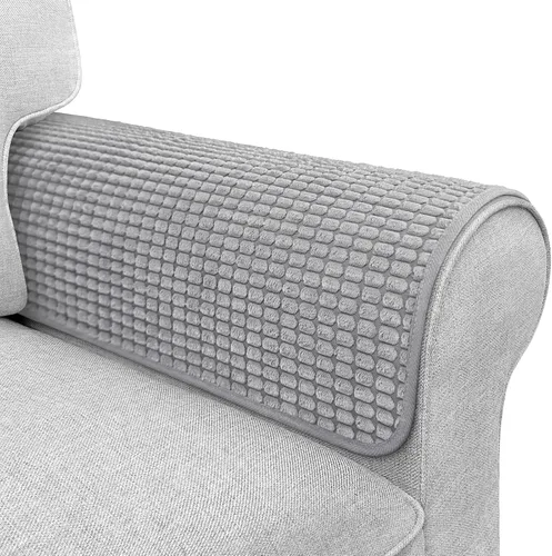 Vista 10 de Fundas para brazos de sofá, fundas impermeables para reposabrazos de sofá, sillón, sofá biplaza, funda para reposacabezas, funda antideslizante