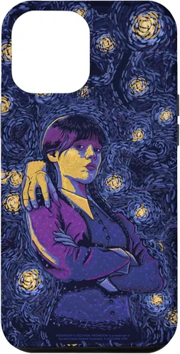 Vista 26 de Wednesday & Thing in Starry Night by Vincent Van Goth Case for iPhone 17