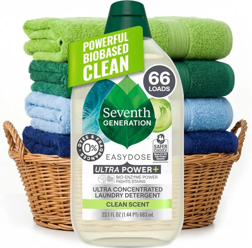 Vista 14 de Seventh Generation Detergente líquido para ropa, aroma cítrico fresco, 60 cargas, combate las manchas, 90 onzas líquidas