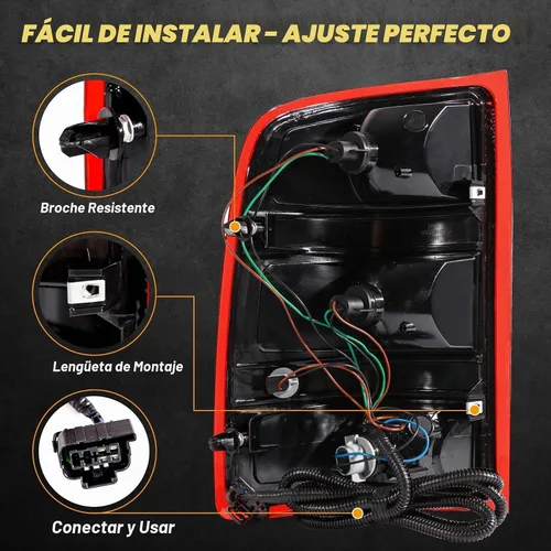 Vista 3 de Luces traseras compatibles con GMC Sierra 1500 2500 3500 HD 2007