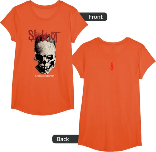 Vista 86 de Slipknot Tribal Calavera playera, niños 12, Rojo