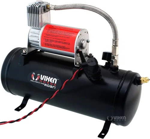 Vista 6 de Vixen Horns Kit de bocina de tren para camiones/coche/semi. Sistema completo a bordo: compresor de aire de 150 psi, tanque de 1.5 galones, 4