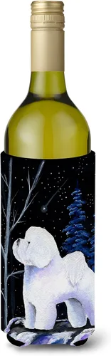 Vista 174 de Caroline's Treasures SS8447CC Starry Night English Bulldog - Enfriador para latas o botellas, lavable, funda plegable con aislamiento para bebidas