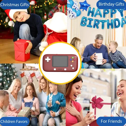 Vista 6 de Máquina de juego con 400 juegos clásicos FC Consola de juegos de mano, pantalla a color de 2.8 pulgadas, soporte para salida de TV, regalo