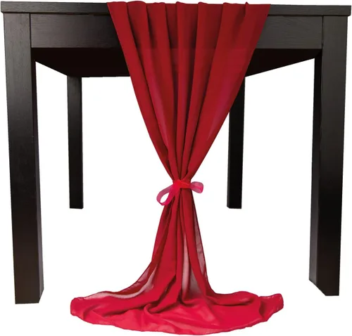 Vista 10 de Camino de mesa de gasa de 10 pies, 27 x 120 pulgadas, romántica tela transparente para decoraciones de boda, baby shower, fiesta de cumpleaños