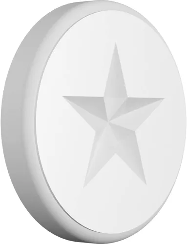 Vista 5 de Ekena Millwork ROSP030X030X100GRY08 Roseta estándar con borde redondeado, PVC