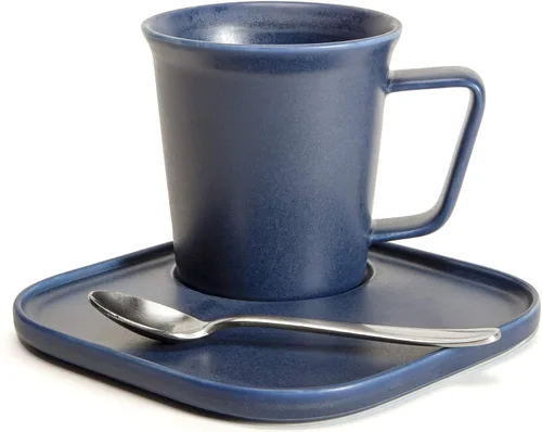 Vista 3 de FORLIFE Artisan Collection - Taza de café de 12 onzas (índigo)