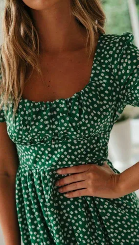 Vista 4 de Minivestido casual de mujer para primavera y verano