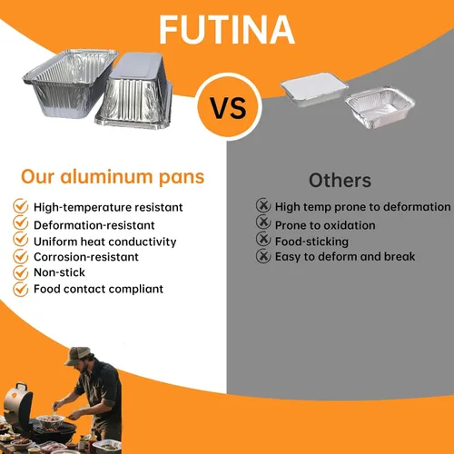 Vista 4 de Paquete de 50 moldes desechables de aluminio con tapas de 6.9 x 3.5 pulgadas 1Lb Mini Baking Pans, Foil Pans, Ideal for Baking Bread, Cakes