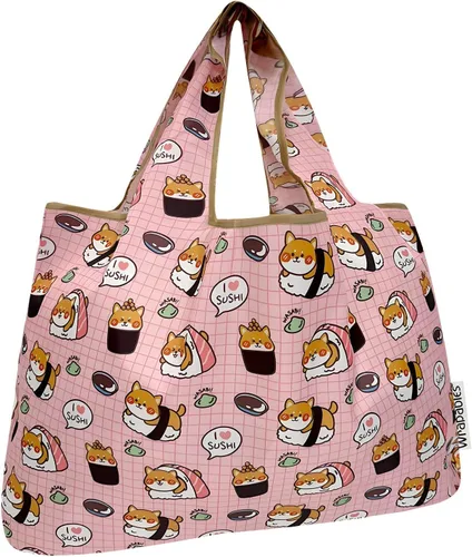 Vista 24 de allydrew Bolsas de comestibles reutilizables de nailon plegables grandes