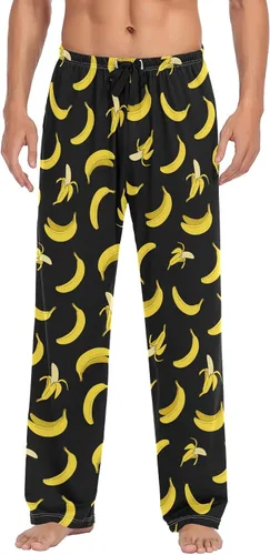 Vista 37 de Ollabaky Pantalones de pijama para hombre, pantalones de pijama con bolsillos, pantalones de descanso para hombre Multi 01
