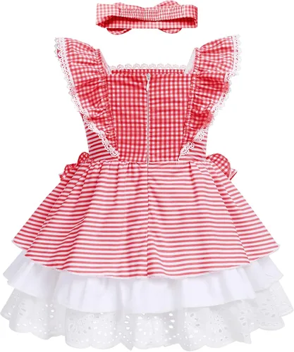 Vista 2 de Vestido de verano para niña con lazo floral y espalda descubierta fiesta de cumpleaños sin mangas vestido de flores con sombrero de paja vestido