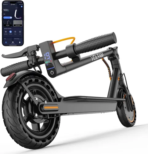 Vista 11 de Electric Scooter Adults & Kids,350/250W Powerful Motor,15/10 Miles,19/9 Mph,8.5/6.5" E Scooter with LCD Display Púrpura