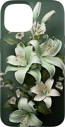 Vista 6 de Funda para iPhone 12 mini Sage green Wildflower Aesthetic Flower