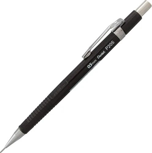 Vista 2 de Pentel Sharp - Portaminas, (0.5 mm), cuerpo metálico, colores surtidos, paquete de 2 (P205MBP2M)