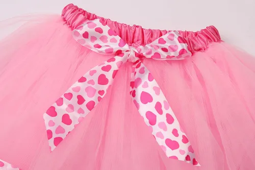 Vista 5 de Disfraz de princesa tutú de cumpleaños para niñas con collar y aretes