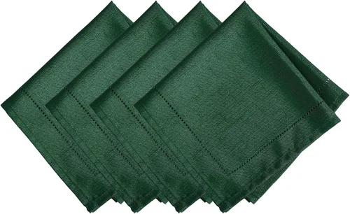 Vista 21 de Elrene Home Fashions Alison - Mantel de tela con diseño de bordado de ojo de buey y borde resistente a las arrugas, 132 x 70 cm, Rectangular