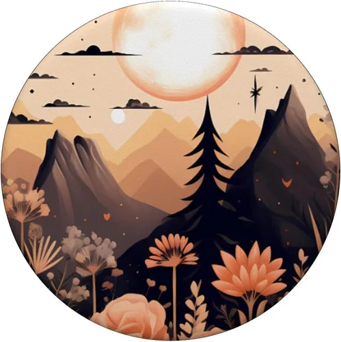 Vista 3 de Flower Mountain - PopSockets con diseño de estilo bohemio y estético PopGrip intercambiable