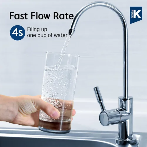 Vista 6 de Pureal Hybrid Home PPU-1000K - Sistema de filtro de agua para debajo del fregadero, 10 K galones, NSF/ANSI 42 y 372, filtro de polifosfato KDF