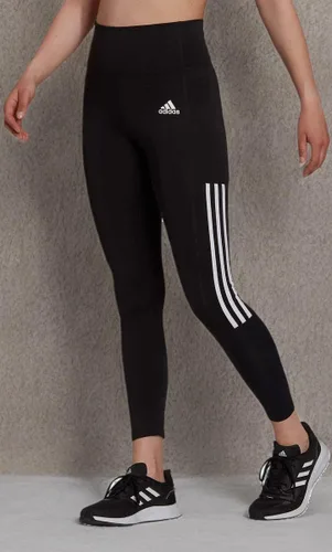 Vista 4 de adidas Leggings ligeros de talle alto para mujer con malla de 3 rayas 78