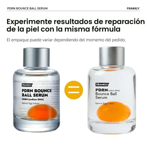 Vista 2 de FRANKLY Salmon PDRN Bounce Ball Serum – 99% Pure Salmon DNA PDRN para recuperación posterior a las microagujas, enrojecimiento y reparación