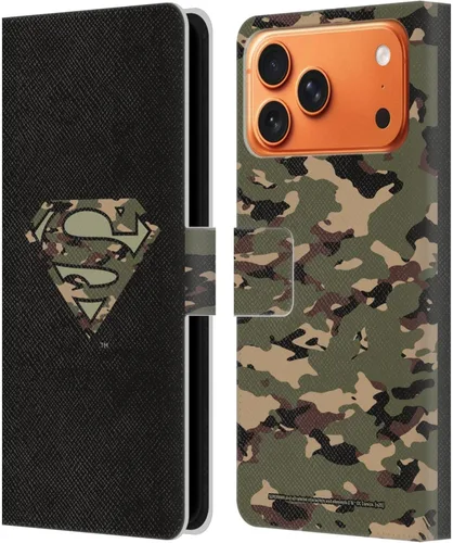 Vista 111 de Head Case Designs Funda de piel con licencia oficial de Superman DC Comics con logotipos negros y rojos compatible con Apple iPhone 11
