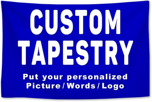 Vista 14 de KafePross Tapiz personalizado para colgar en la pared, 30 x 30 pulgadas, personaliza tu imagen, texto, dormitorio, pancarta para dormitorio