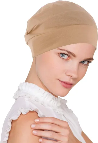 Vista 14 de Gorro de quimioterapia para mujer, tejido de algodón suave, turbante para dormir