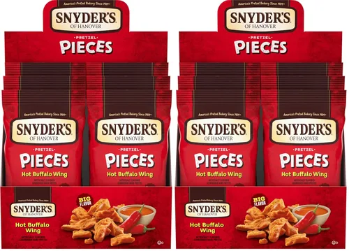 Vista 9 de Snyder's of Hanover Piezas de pretzel, ala de búfalo caliente, 3.25 onzas, 6