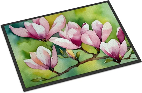 Vista 72 de Caroline's Treasures DAC1621MAT - Felpudo con diseño de camelia en acuarela de 18 x 27 pulgadas, tapete para puerta delantera, para interiores