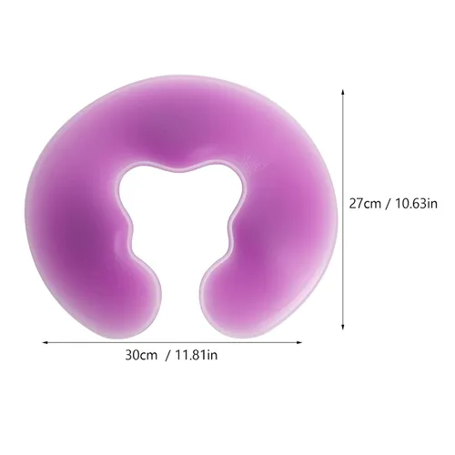 Vista 3 de Almohada de salón de belleza Spa Almohada de spa Almohada de spa Almohada de salón de boca abajo Almohada de silicona Almohada boca abajo Almohada