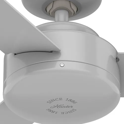 Vista 11 de Hunter Presto, ventilador de techo, para interiores, sin luz, moderno, 44 pulgadas, gris paloma