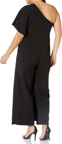 Vista 2 de Adrianna Papell Womens One Shoulder Jumpsuit