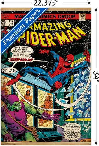 Vista 3 de Trends International Marvel Comics - Spider-Man - Portada #137 Póster de pared, 22.375" x 34", versión premium sin marco