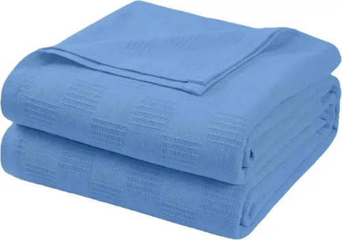 Vista 11 de Avalon Bedding - Manta térmica 100% algodón tamaño individual (183x229 cm) - Mantas de algodón perfectas tamaño individual para cubrir la cama