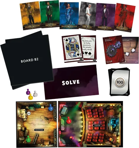 Vista 2 de Clue Escape: The Illusionist's Club Juego de mesa Juego familiar de Escape Room Misterio de resolución de 1 vez A partir de 10 años 1-6