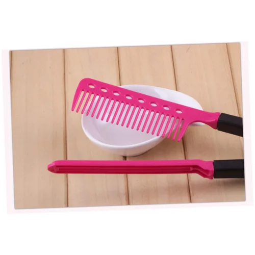 Vista 8 de Cepillo plegable en forma de V peine de pelo alisador de pelo Peine portátil