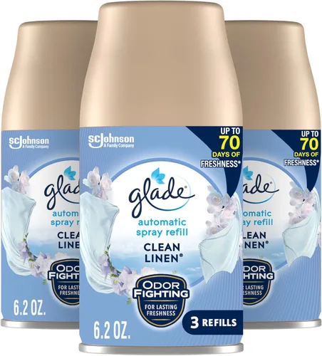 Vista 12 de Glade - Repuesto automático de aspersión, ambientador para el hogar y el baño, Aqua Waves, 6.2 oz, 3