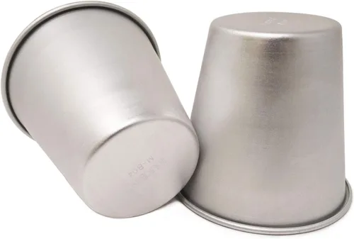 Vista 4 de Honbay Tazas de pudín de aluminio, 6 udines, moldes de chocolate fundido para cocinar