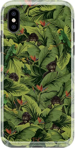 Vista 19 de Casely Funda para iPhone X/XS y I OOP Muestra mixta Diseño clásico ultra delgado